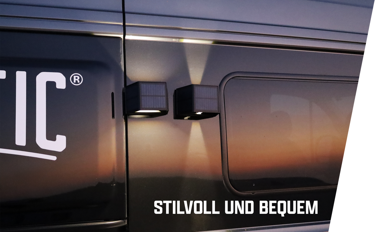 LED Solar Ambientelicht mit Magnethalterung - 2er Set