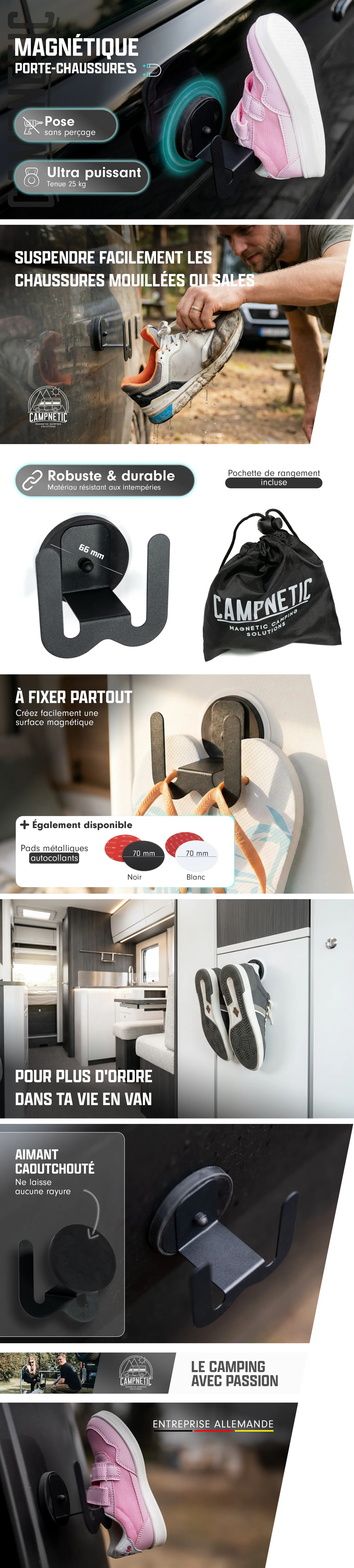 Porte-chaussures magnétique