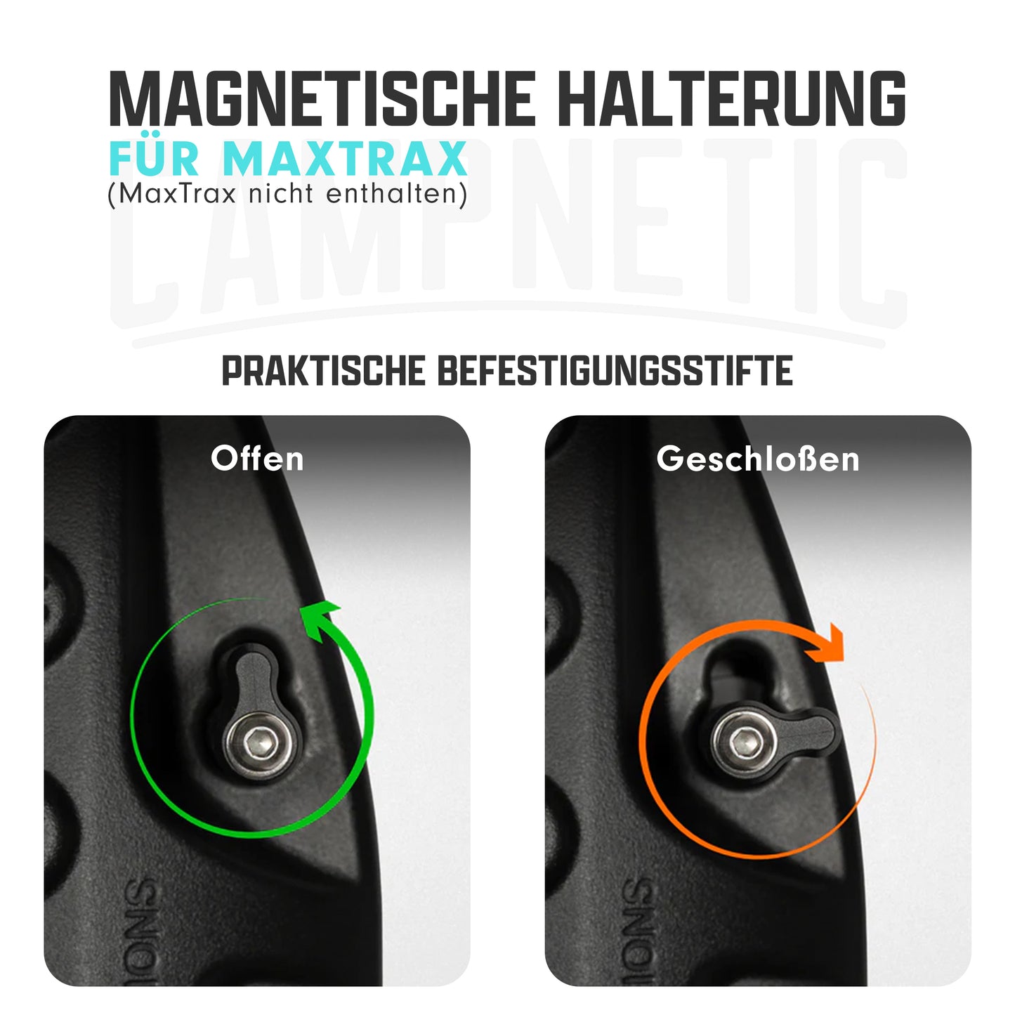 Maxtrax sandbleche halterung sandboards magnethalterung magnetische halterung