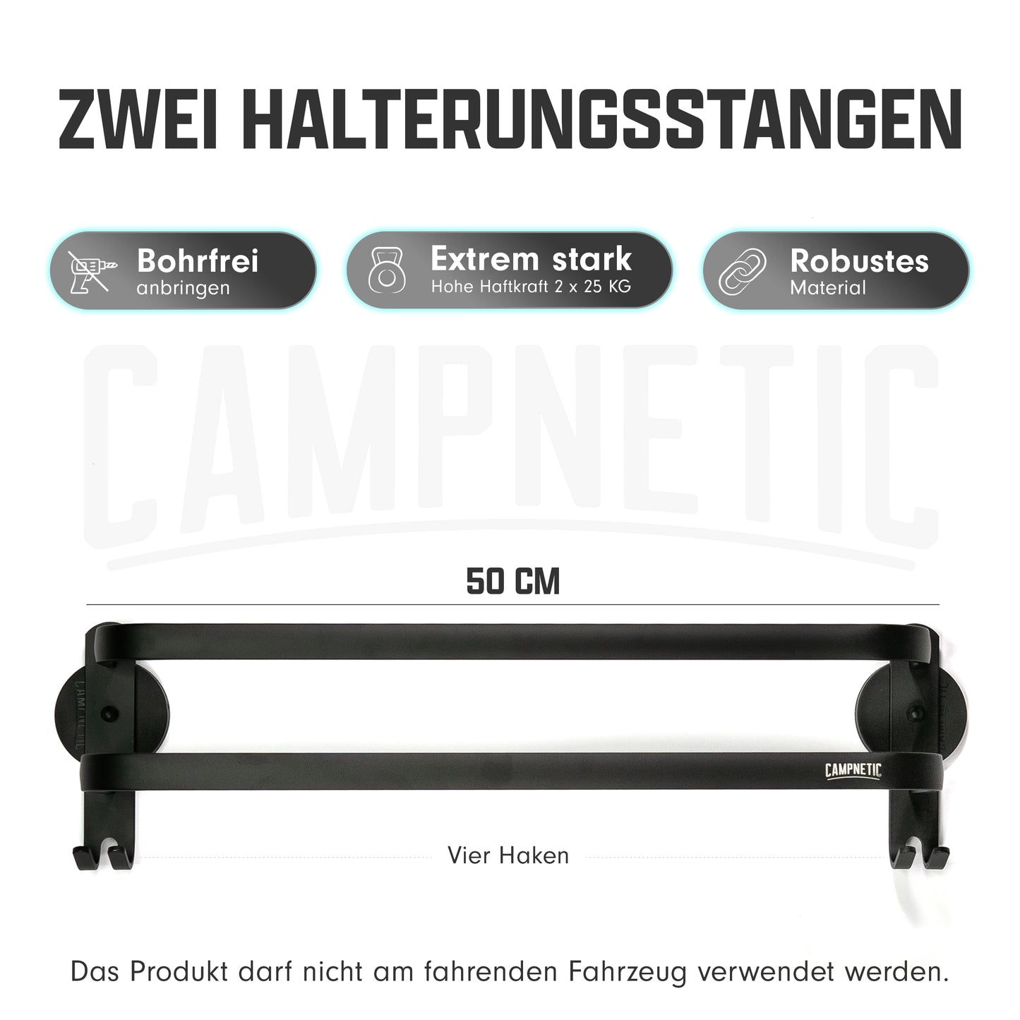 Magnetischer Handtuchhalter Campnetic Magnethalterung