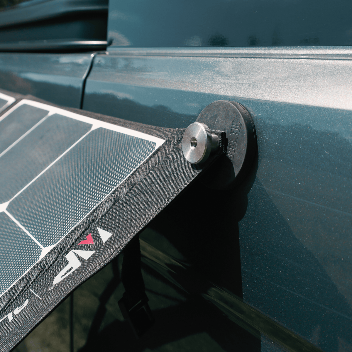 magnetische halterung für solartaschen