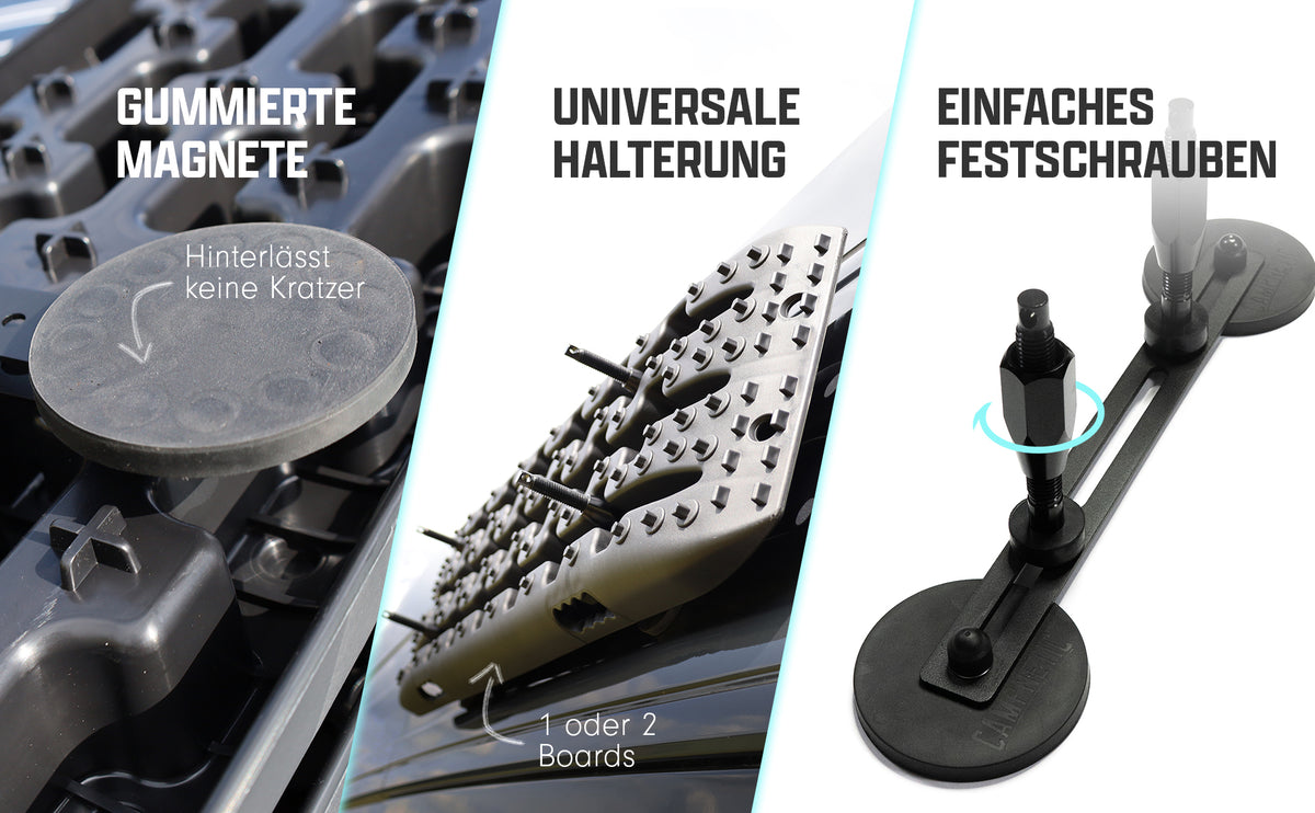Tablas de sandboard, con soporte magnético universal y sistema de sujeción incluidos