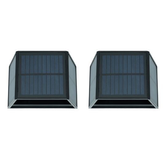 Solarbetriebenes LED Licht 2er Set mit verstellbarem Lichtkegel