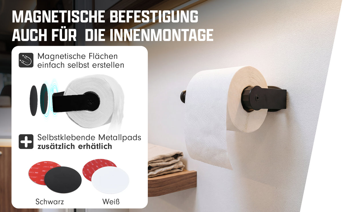 Porte-papier toilette magnétique