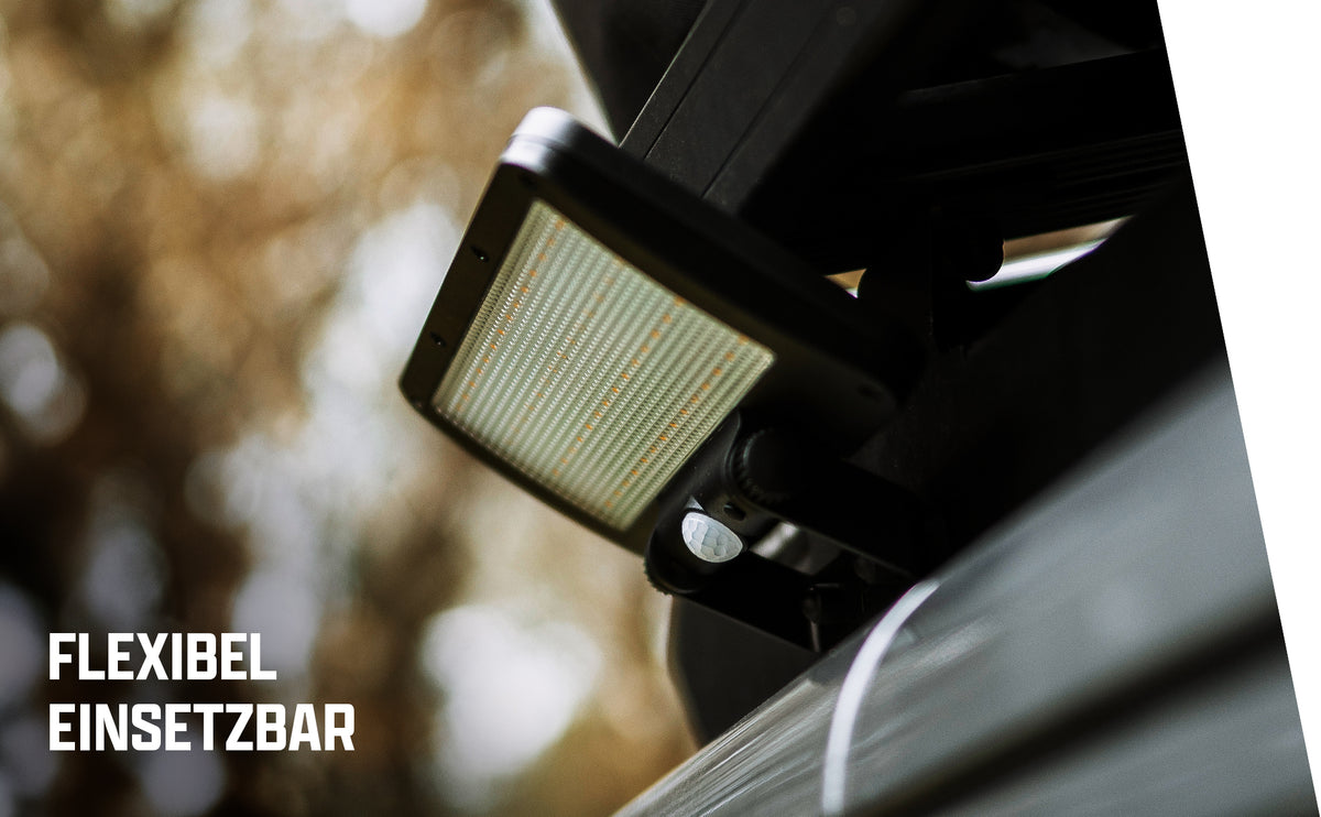 Lampe solaire à LED avec support magnétique et détecteur de mouvement - lot de 2