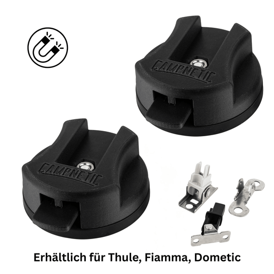 markisenfüße von campnetic passend für Fiamma, Thule, Dometic ohne Bohren am Camper befestigen