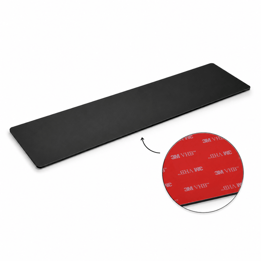 Metallpad selbstklebend 30cm x 7cm schwarz Campnetic