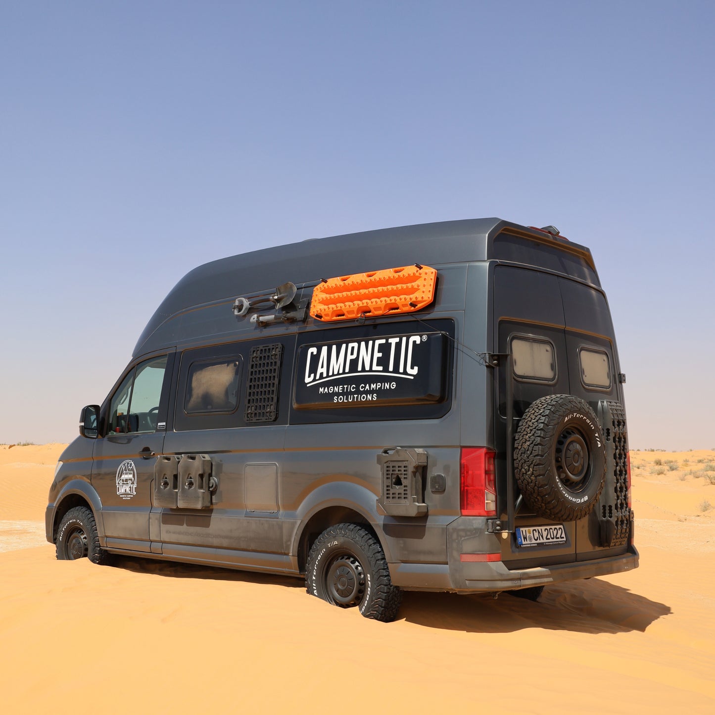 orange maxtrax mk2 magnetisch befestigung camping