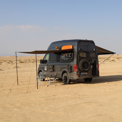 Sun sail with magnetic holder and telescopic poles