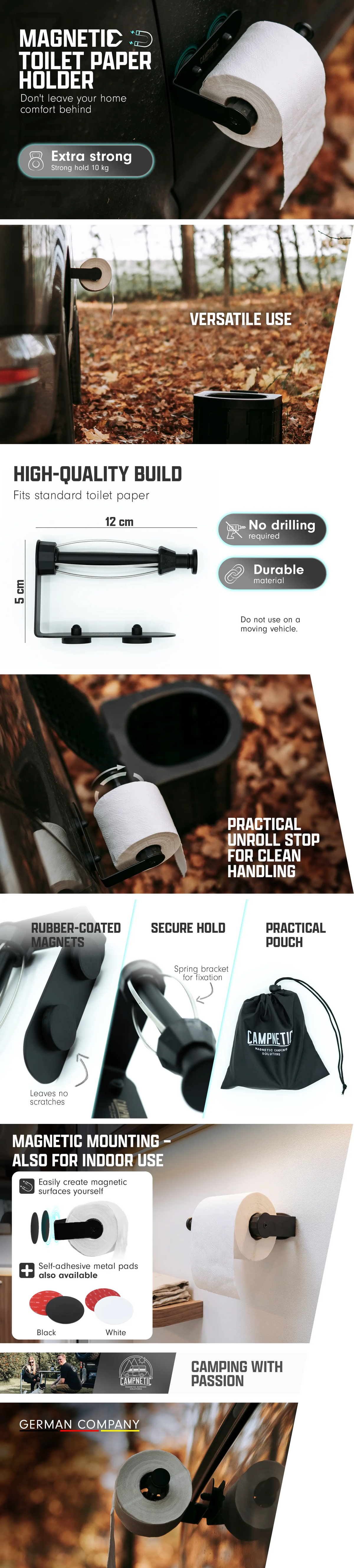 Magnetic Toilet Paper Holder