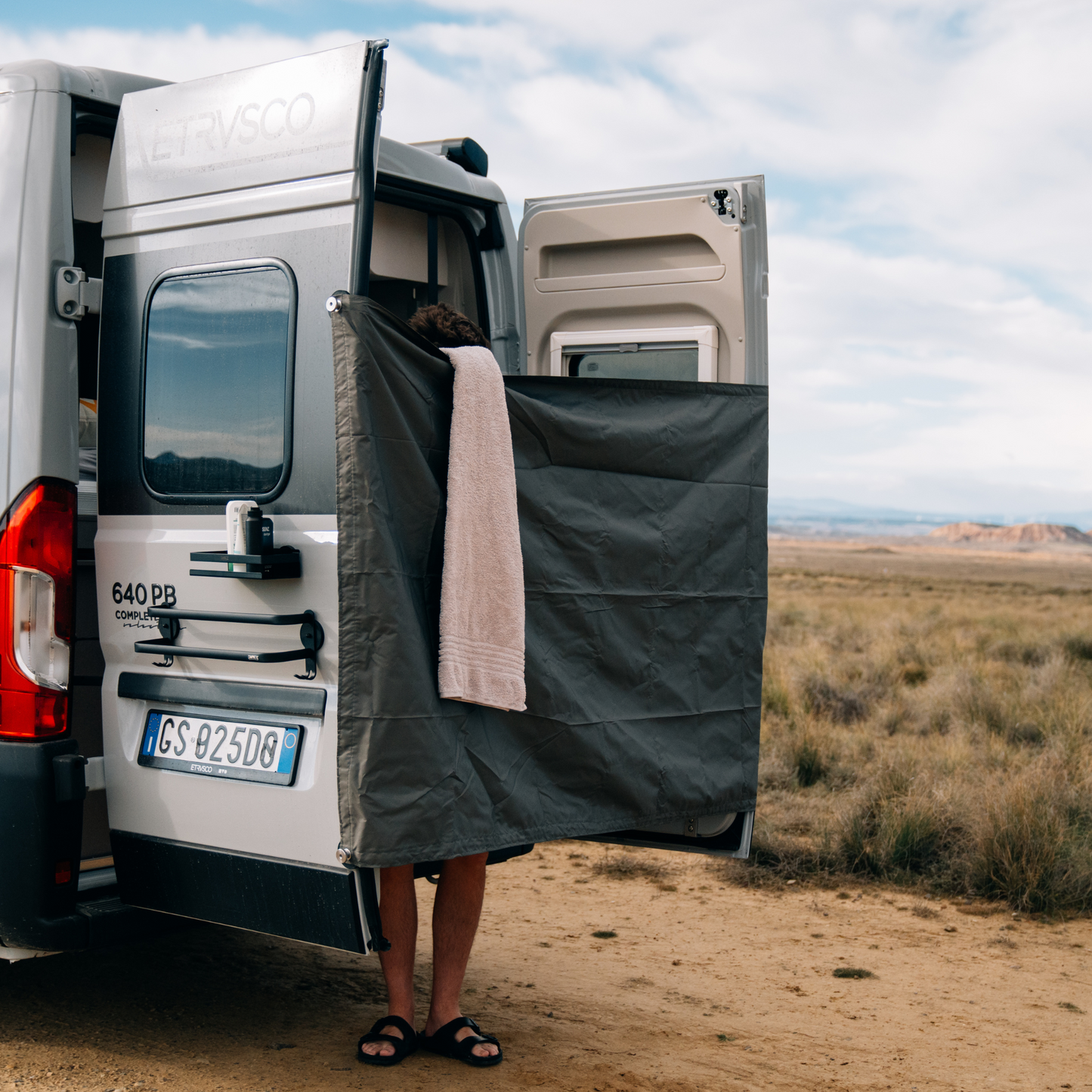 Duschvorhang Camper Ducato Fiat hecktüren sichtschutz magnetisch