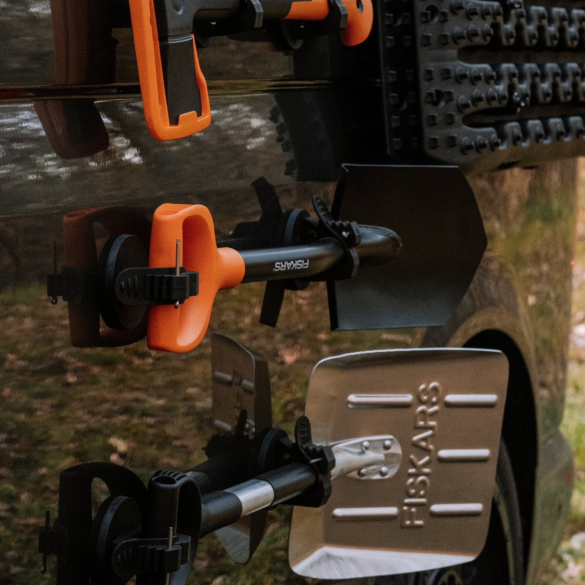 Fiskars Spaten - Schaufel anbringen van camper magnethalterung magnetisch ohne bohren