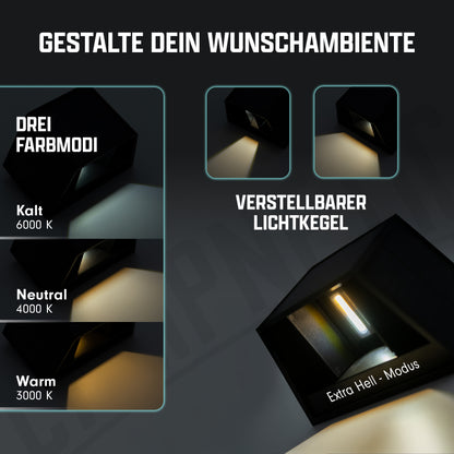 LED Camping Licht mit Magnethalterung