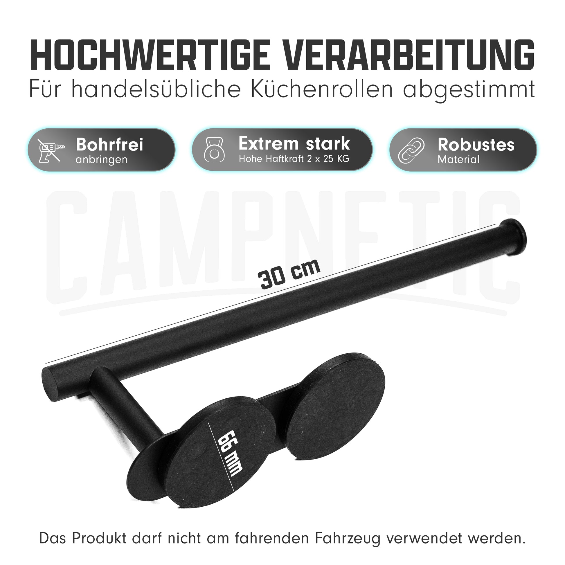 Magnetischer Küchenrollenhalter camping
