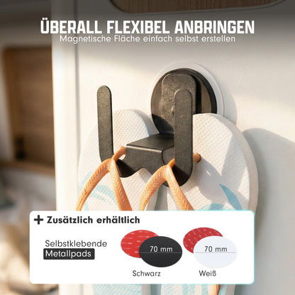 Magnetischer Schuhhalter mit Ø 66 mm Magnet – sichere Befestigung für Schuhe im Camper und Van