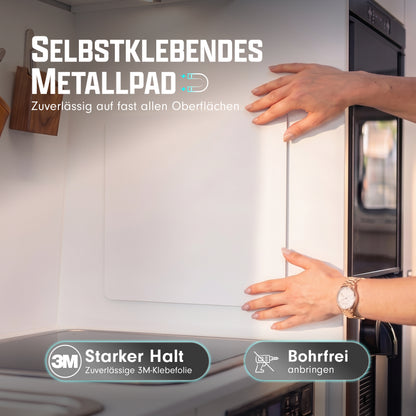 Selbstklebendes Metallpad 30 x 30 cm in Weiß für Wohnmobil und Van