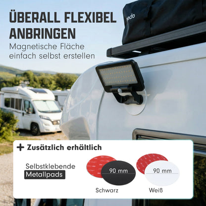 Campingleuchten magnetisch mit Metallpad selbstklebend von Campnetic