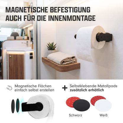 Magnetischer Toilettenpapierhalter mit starker Halterung für Camper und Wohnmobile