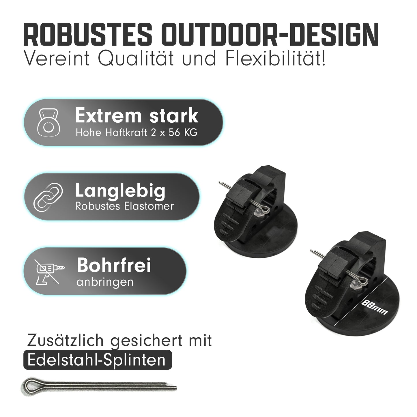 magnetische Halterung Axt schaufel spaten camper van kastenwagen vanlife offroad