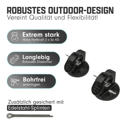 magnetische Halterung Axt schaufel spaten camper van kastenwagen vanlife offroad