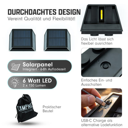 ambientelampe magnetisch am camper mit campnetic