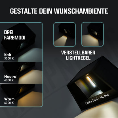 Stilvolle Solarleuchte für gemütliche Beleuchtung beim Camping