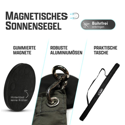 Flexibles Sonnensegel Tarp Markise Regenschutz bohrfrei ohne bohren camper camping
