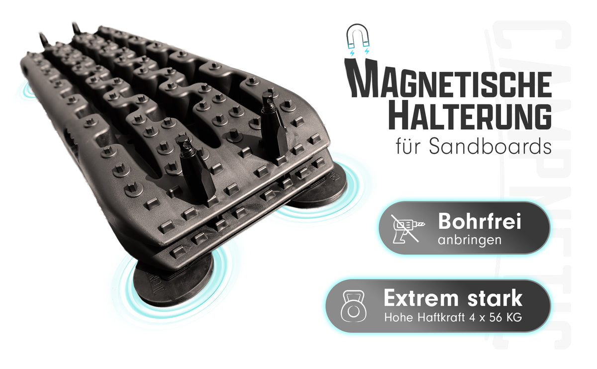 Tablas de sandboard, con soporte magnético universal y sistema de sujeción incluidos