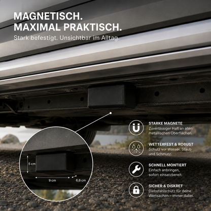 Magnetische Tracker Box für AirTag und Schlüssel im VW Crafter, Sprinter oder Ducato