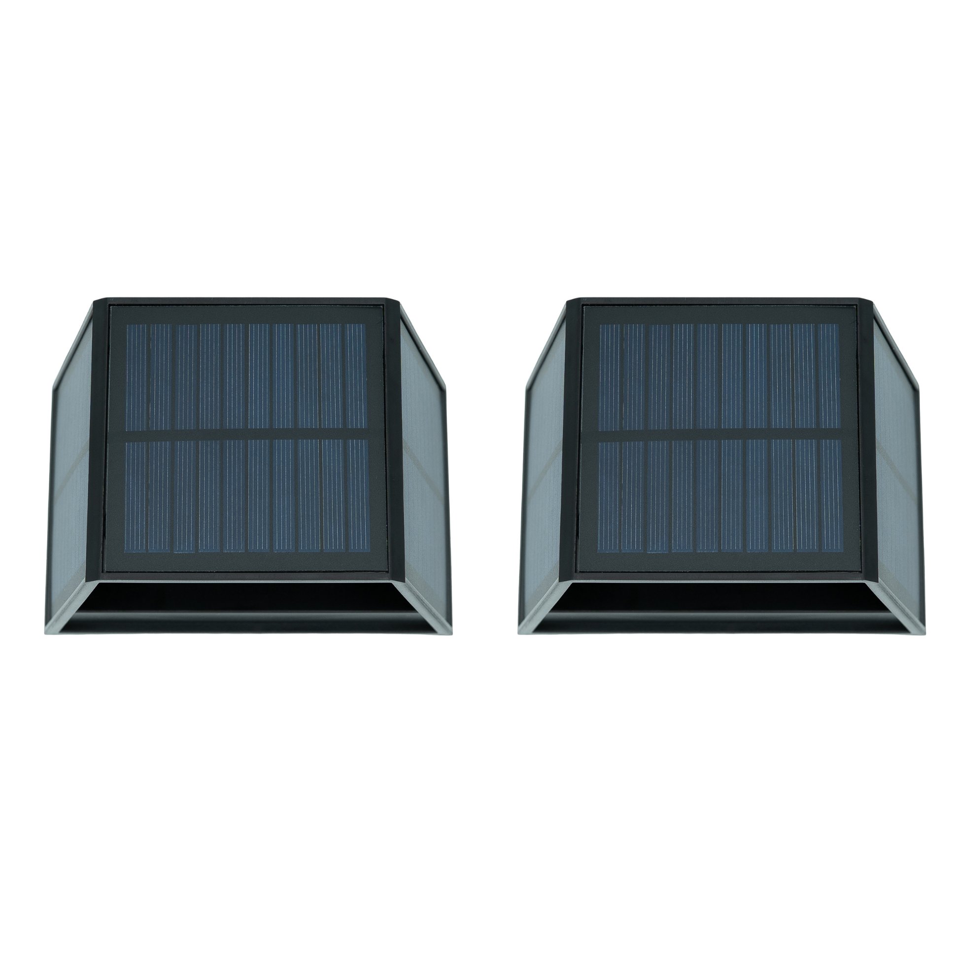Solarbetriebenes LED Licht 2er Set mit verstellbarem Lichtkegel