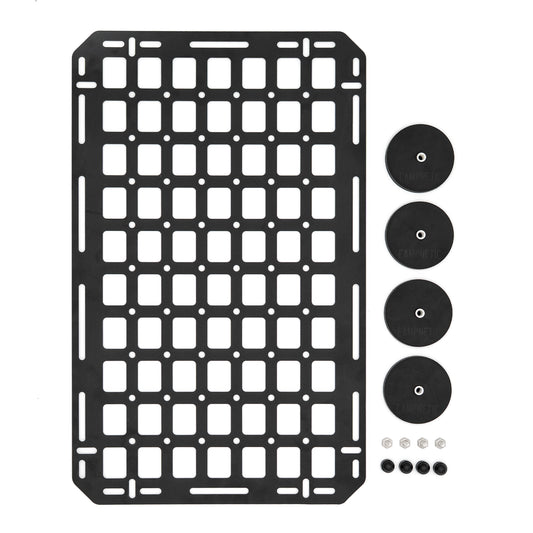 Magnetisches Molleboard von Campnetic mit Magnethalterungen und modularer Nutzung