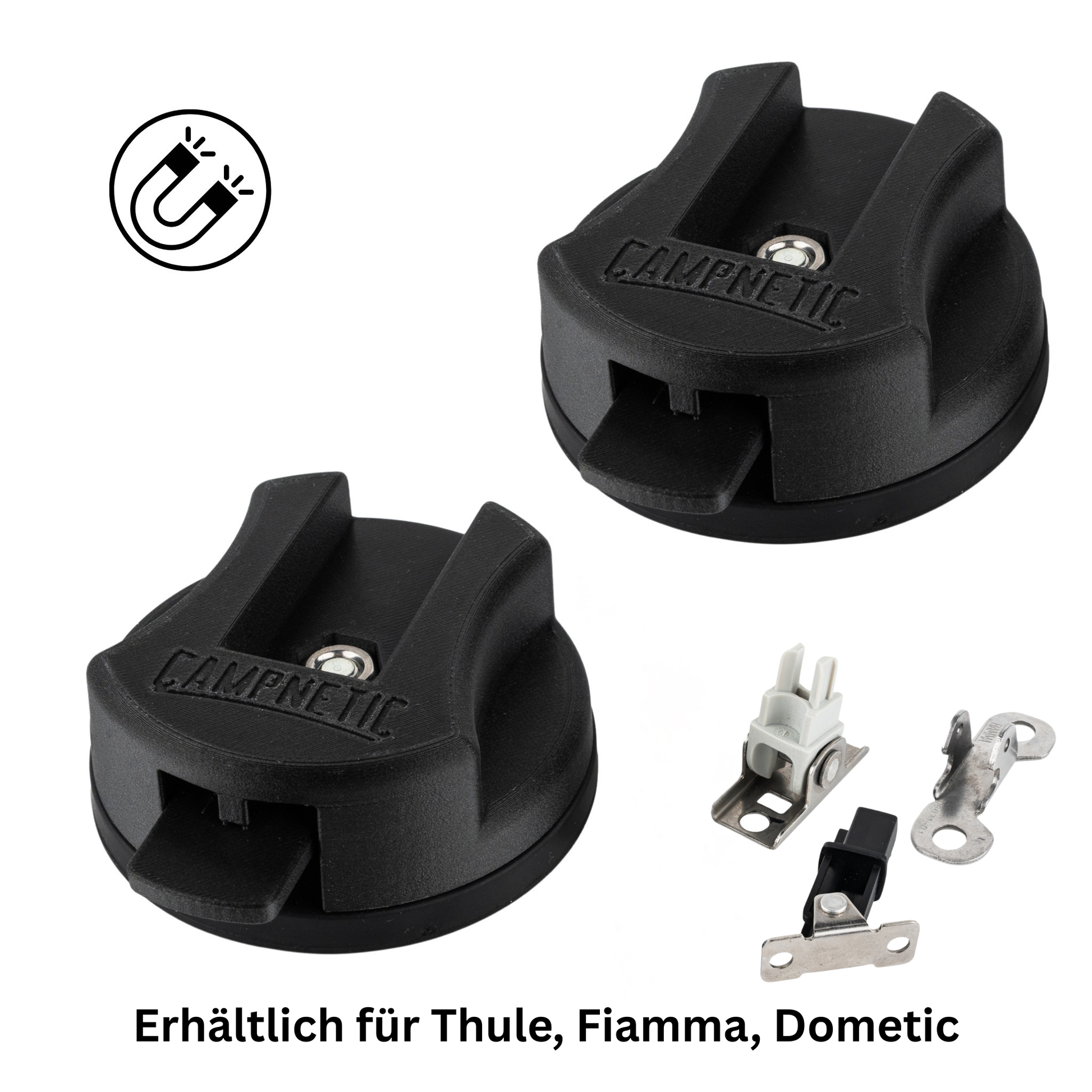 markisenfüße von campnetic passend für Fiamma, Thule, Dometic ohne Bohren am Camper befestigen