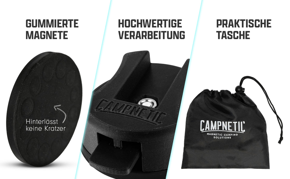 Soportes magnéticos para toldos Thule, Dometic, Fiamma - Juego de 2 unidades de Campnetic