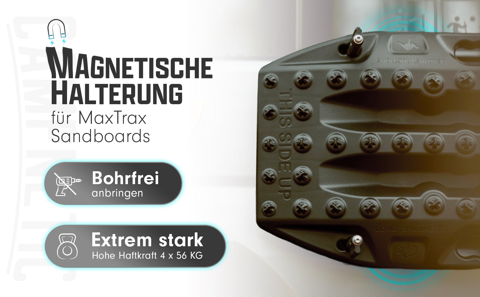 MAXTRAX MKII with Magnetic Mount - Sand Plates (No Drilling