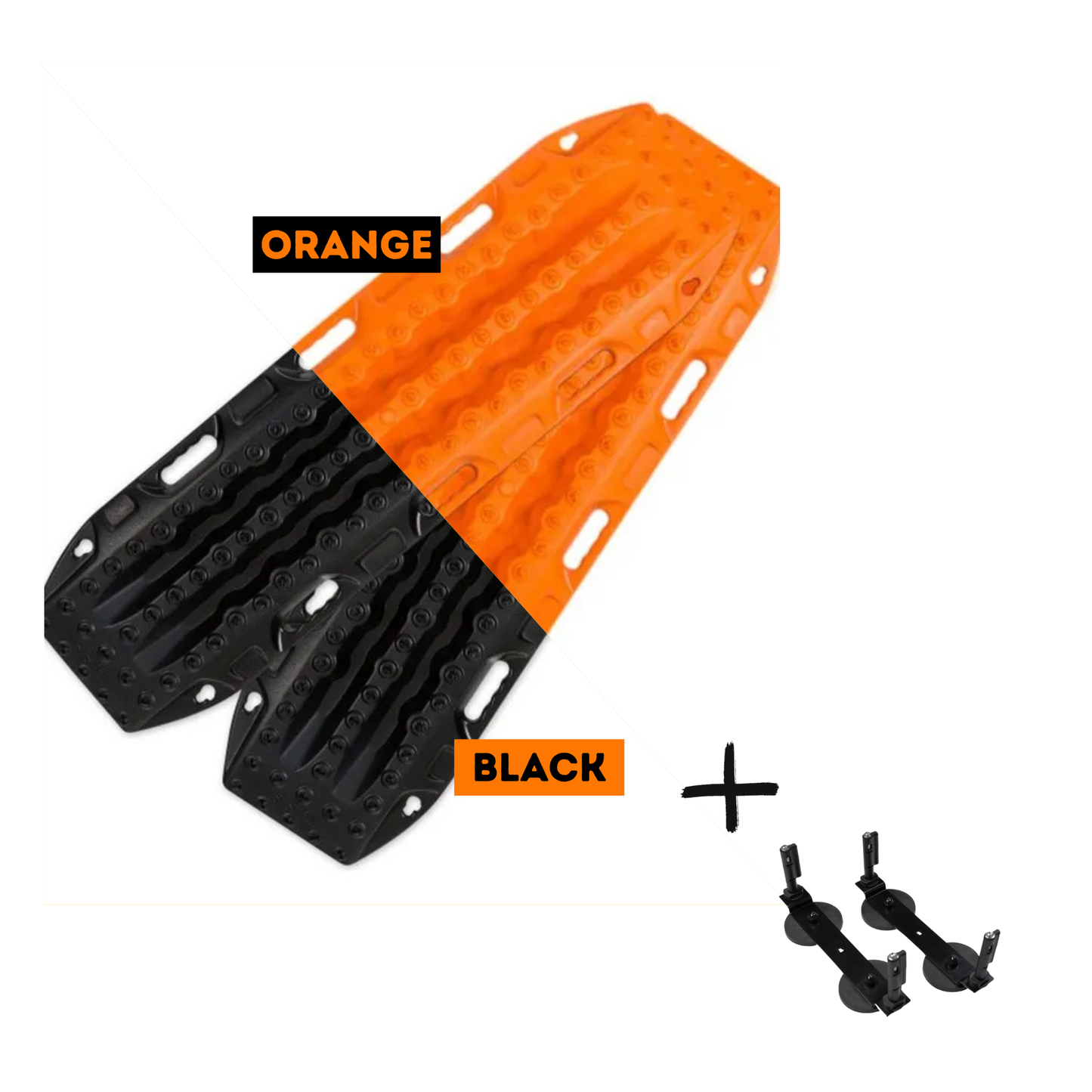 Maxtrax ohne bohren am camper befestigen mit magnetischer Halterung von campnetic in orange oder schwarz