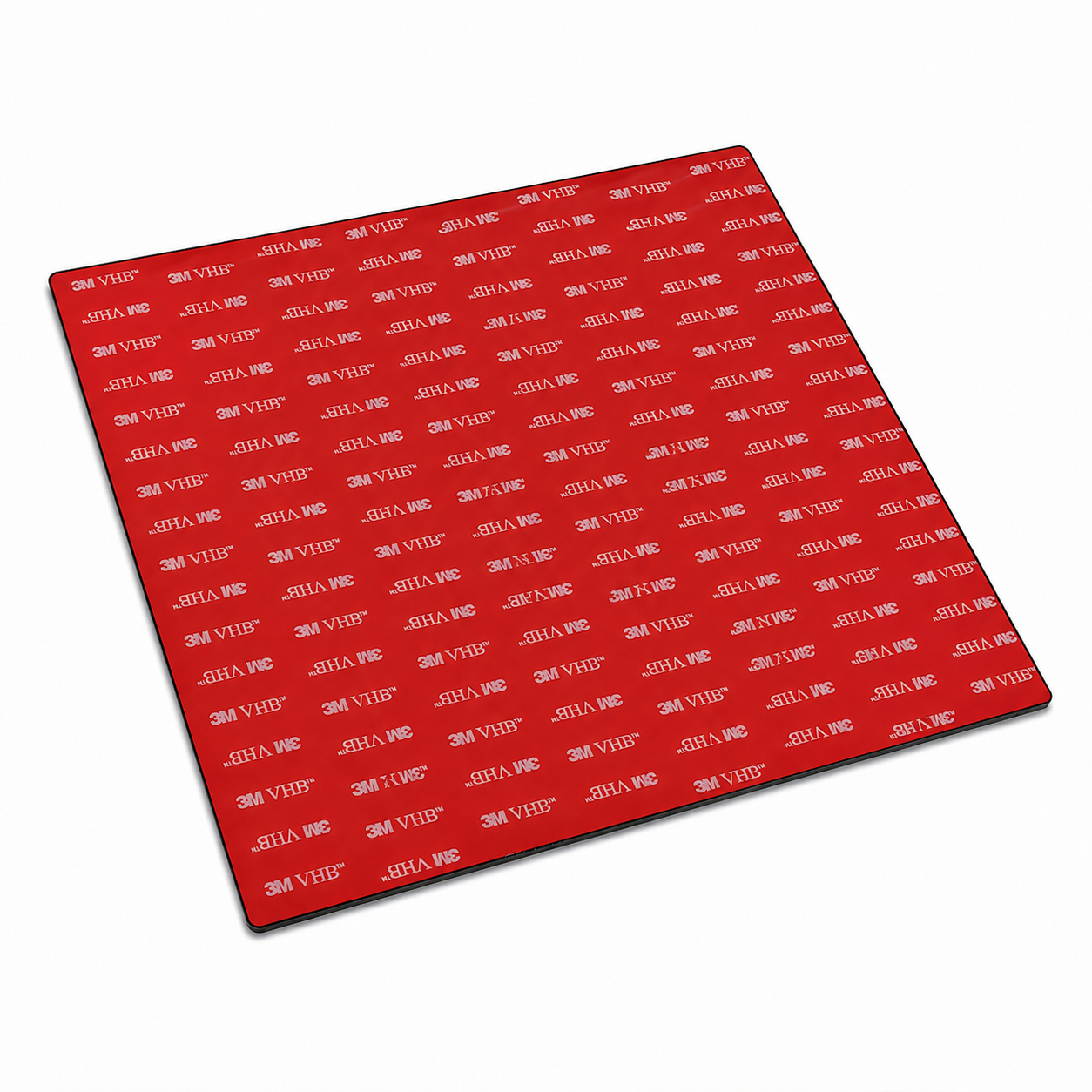 Campnatic Metallpad selbstklebend 30x30 cm Schwarz mit rotem Magnetpad