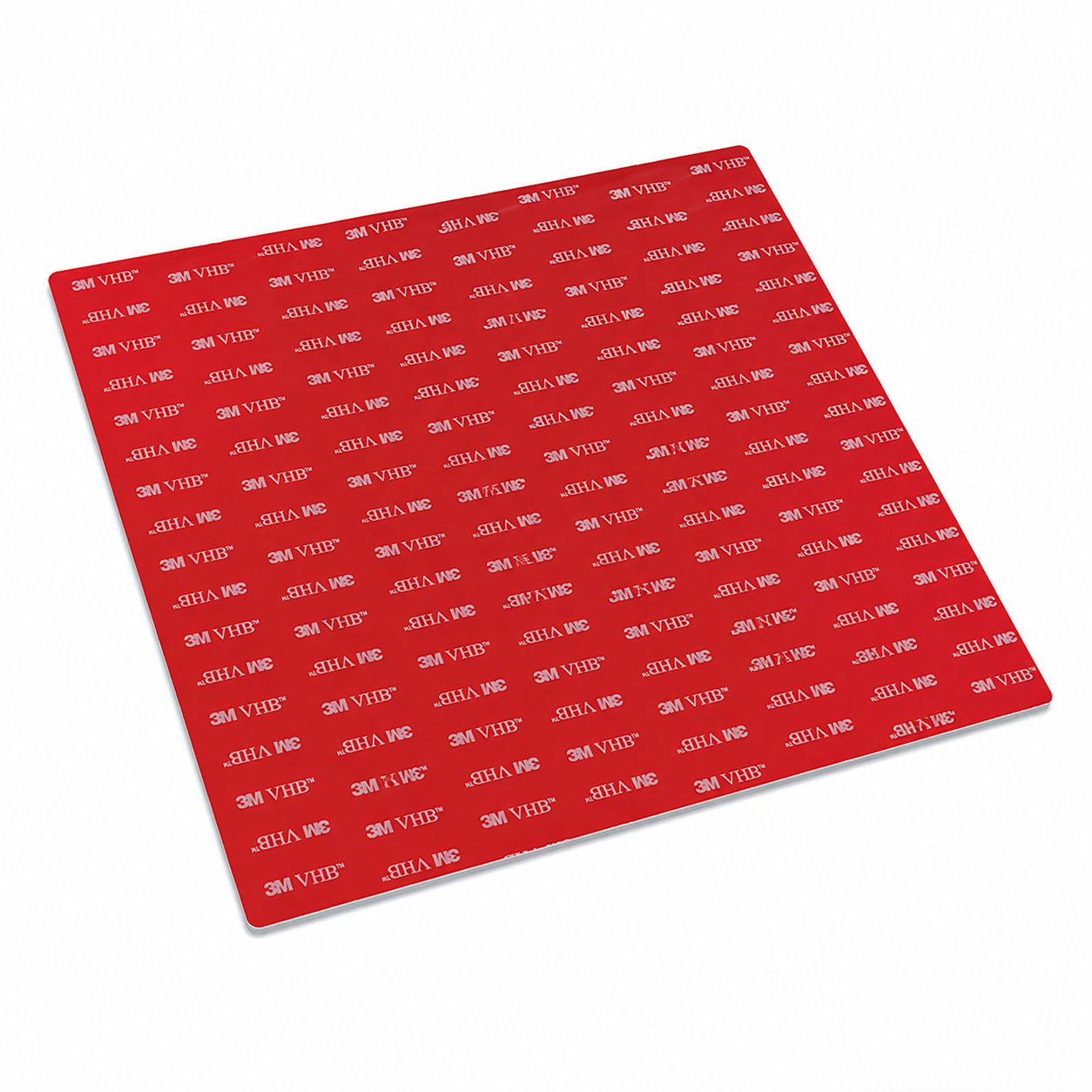 Campnatic Metallpad selbstklebend 30x30 cm Weiß mit rotem Magnetpad