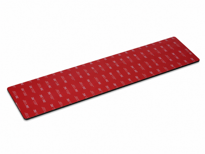 Campnatic Metallpad selbstklebend 30x7 cm Schwarz mit rotem Magnetpad