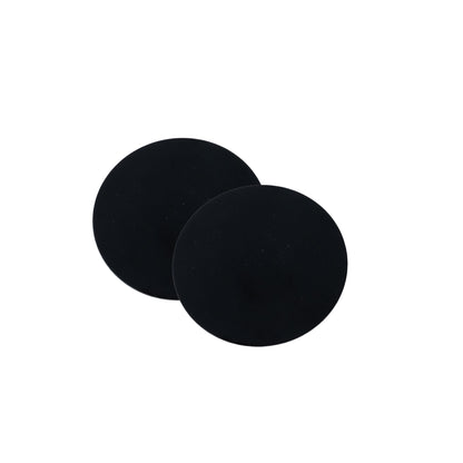 Metallpad selbstklebend 70mm schwarz 2er Set