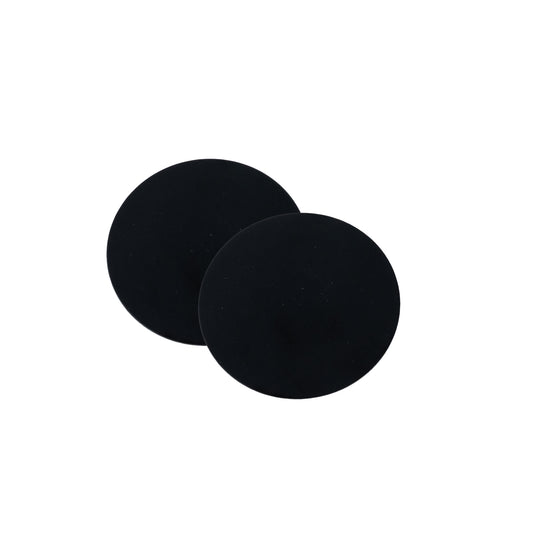 Metallpad selbstklebend 70mm schwarz 2er Set