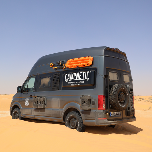 orange maxtrax mk2 magnetisch befestigung camping