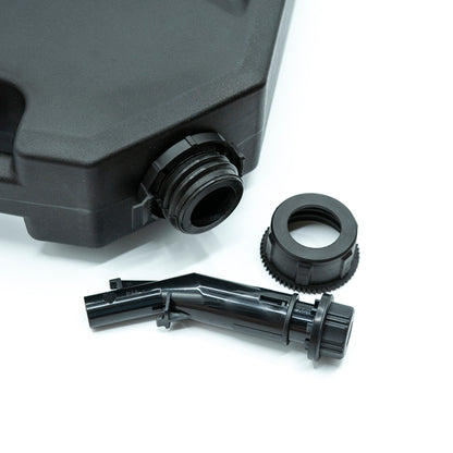 Benzinkanister magnetisch am Fiat Ducato Camper befestigt