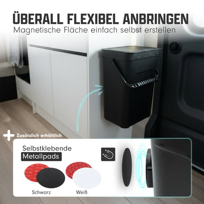 Vanlife kompatibler Campnetic Magnetmülleimer für saubere Ordnung