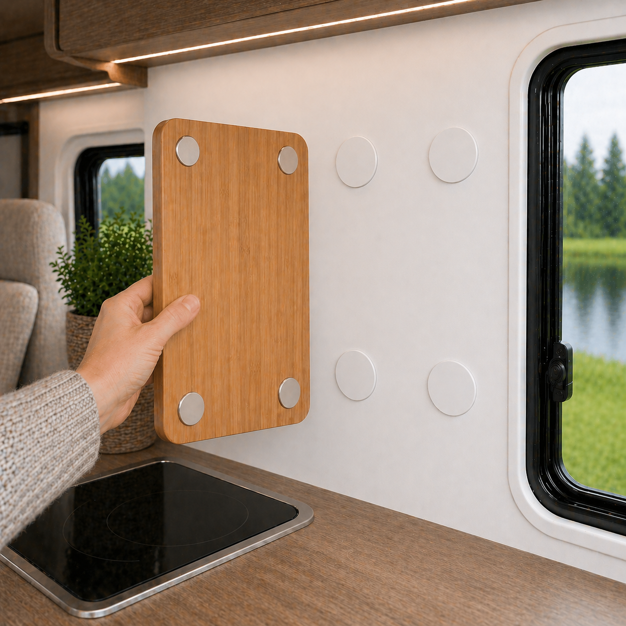 Klebemagnete zur rutschfesten Befestigung – selbstklebende Magnete für Camping Zubehör