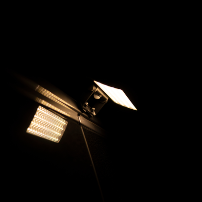 2er Set LED Solar Lampen mit 120° Bewegungserkennung und Magnetclip
