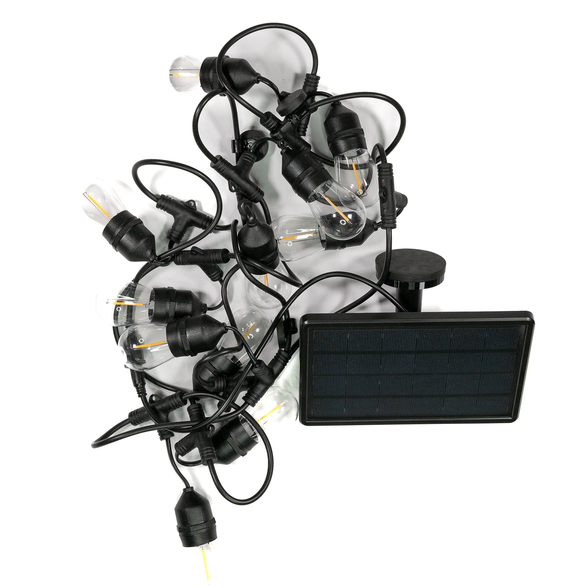 lichterketten camping Magnetische Camping LED Lichterkette mit Solarpanel - 3,5m