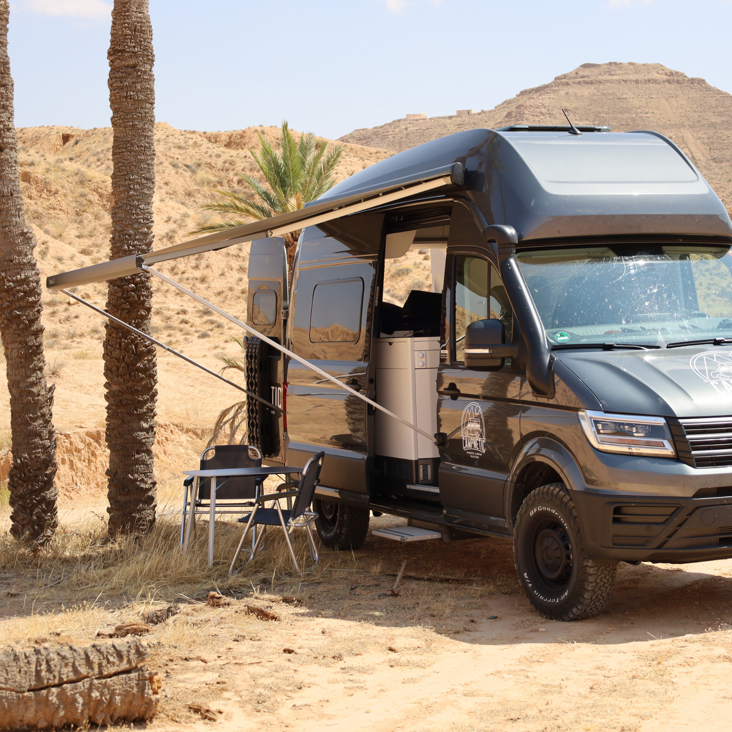 Halterung für Markisenstützfuß an Wohnmobil – passt für Thule, Dometic und Fiamma