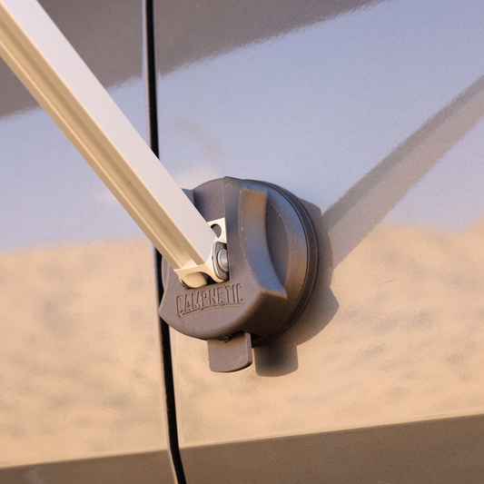 Magnetischer Markisenfußhalter für Thule-Markisen am Camper befestigt ohne Schrauben oder Heringe