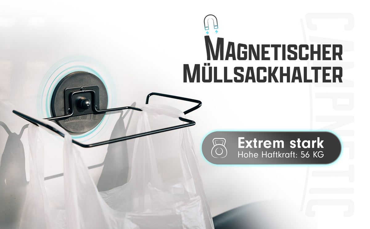 Support magnétique pour sacs poubelle