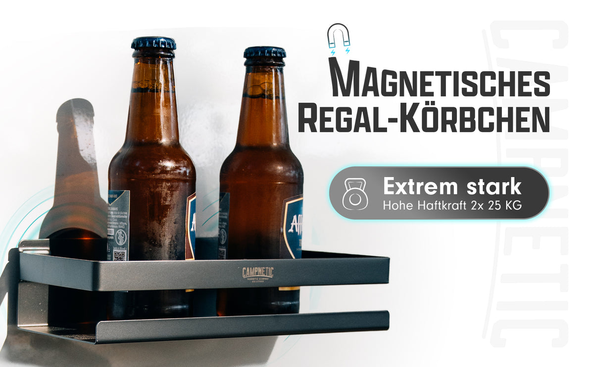 Cesta magnética para estantería